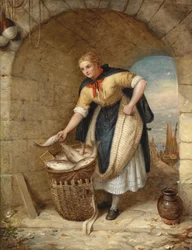 Die Fischverkäuferin